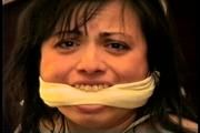 29 Yr OLD FEISTY BBW SHARON GETS MOUTH STUFFED, CLEAVE GAGGED, BAREFOOT WHILE TIED ON THE BED (D69-2)