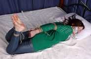 Patricia hogtied in Jeans