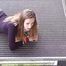 Stella on stairs 1/2