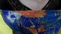 Cheri bound and gagged in borka