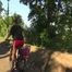 Get a Video with Sandra riding her bike enjoying her shiny nylon Shorts