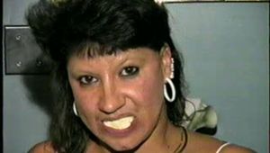 33 YEAR OLD AMERICAN INDIAN TRISH IS MOUTH STUFFED, OTM, BALL, HAND & CLEAVE GAGGED WHILE TIGHTLY TIED TO A CHAIR (D51-14)