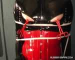 Lady Alexa - GasMask play with Chastity