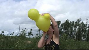 outdoor action with Yvette