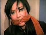 30 YR OLD ASIAN LI-JUN IS CLEAVE GAGGED, TIED TO CHAIR, LOTS OF WIDE EYED GAG TALKING (D52-11)