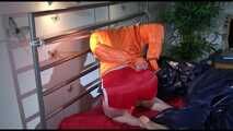 Get 2 Archive Videos with Sonja bound and gagged in her shiny nylon Shorts