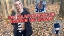 Beim Waldspaziergang heiß geworden und gefingert