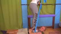 Katrin's painful rubberband-exercises