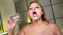 SPERM SPECTACLE!!! | BARE-fucked and DOUBLE LOAD SWALLOWED | LINA MILA