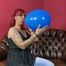new girl: first Blow2Pop with a blue U15 balloon