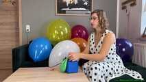 balloon preparing by pump and nail2pop them