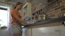 The luxury girl at home