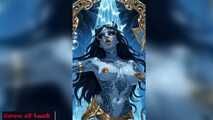 Gol Exotic Blue Demon Dancer Cartoon