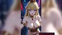 GoL Princess Peach cybepunk style animation
