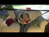 03:20 video with Nina tied and gagged in a shiny white down jacket and rainpants