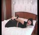 Rozanka - Girl in black gets back to her bondage habits (video)