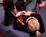 Close friends Catt and splendid Alexa trying to escape (video)