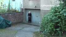 069005 Tiffany Takes A Cheeky Pee In Front Of The Apartment Garage