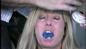  42 YEAR OLD LAWYER IS DUCT TAPE BALL-TIED, PANTIES STUFFED IN MOUTH, WRAP TAPE GAGGED, AND NYLON STOCKING TOES TAPED Pt3 (D57-3)