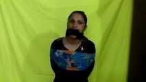 Cheri bound and gagged in borka