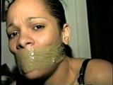 WRAP AROUND TAPE GAGGED, BALL-TIED LORI  (D14-7)