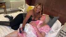 Stepmommy’s frilly sissy gets cummies