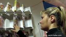 Blowjob in a Sex Shop with Aarabella May