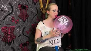 Two Blow2Pops blue and pink Belbal 14" *LOVE BLNS*