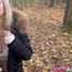 Got hot and fingered during a walk in the woods