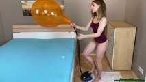 footpumping orange TT17 and throwing against the wall till it pops