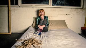 Amber in Shirt and Jeans