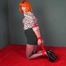 1013b Blouse and Fishnets Part 2 Amber