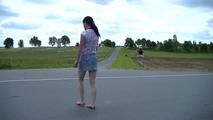 Jenny walks around