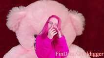 Fuckable Pink Plush Taddy Bear Toy Transformation