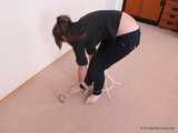 Alexa and Satisfaction Girl - Two girls and one coat rack: self-bondage session with a twist