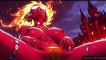 Gol Hot Bikini Demon Girl Dark Castle Nude