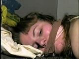 School Teacher Naked, Crotch-Roped &  Smelly Stockings Gagged (D16-13)