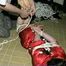 TINY TINA IS HOG-TIED, WRAP TAPE GAGGED & TIED WITH ROPE & ELECTRICAL TAPE (D37-15)