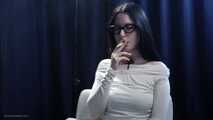Smoking Seduction - Intriguing Lady in White. 2 reds in a row.