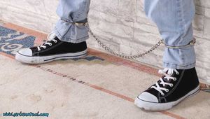 Next door girl Letizia cuffed