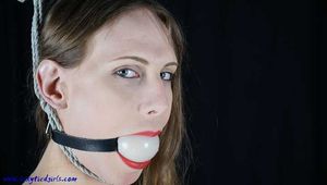 First lingerie bondage with Mitzi