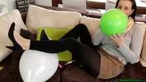 balloon playing and popping with a Blow2Pop