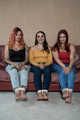 3 x Barefoot and Tied in Jeans on the Sofa Capri, Zara and Strawberry