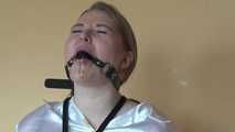 Sandra chairtied and drooling 2/2