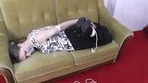 Larissa hogtied
