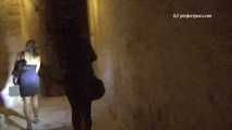 023112 Ewa Takes A Pee In A Mdina Street