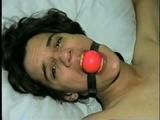 26 Yr OLD K-MART CLERK BOUND SPREAD EAGLE NAKED ON BED, BALL-GAGGED & TORMENTED WITH VIBRATOR (D43-4)