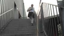 047016 Yassie Pees Outside A Fire Exit