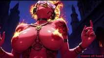 Gol Hot Bikini Demon Girl Dark Castle Nude