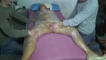 Wrapped with cling film